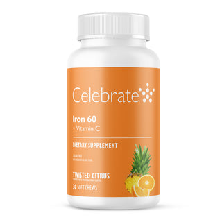 Iron 60 mg + Vitamin C, Soft Chews, Twisted Citrus