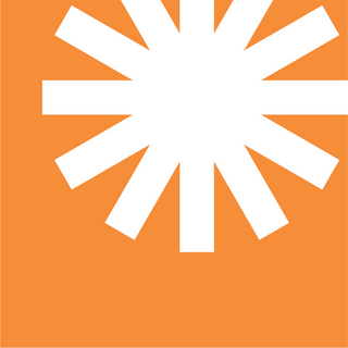 Orange background logo