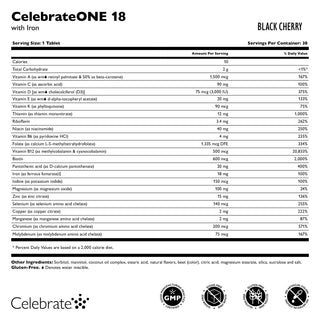 CelebrateONE 18 Once Daily Bariatric Chewable Multivitamin with Iron