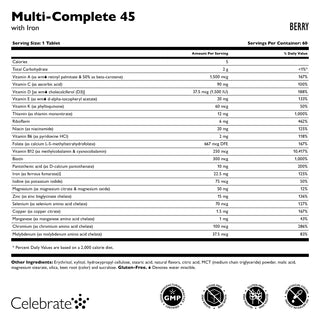 Multi-Complete 45 Bariatric Multivitamin with Iron, Chewable