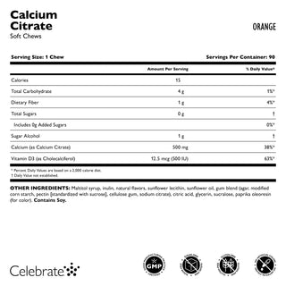 Calcium Citrate, Soft Chews