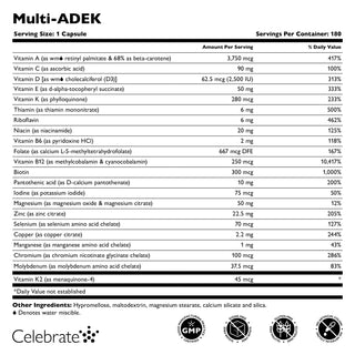 Multi-ADEK Vitamin without Iron, Capsules