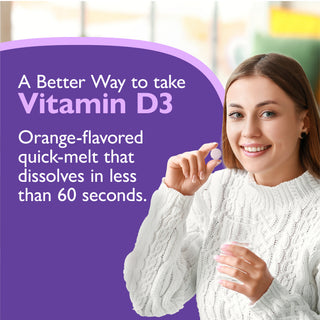 Vitamin D3 125mcg (5.000 IU), Quick-Melt, Orange